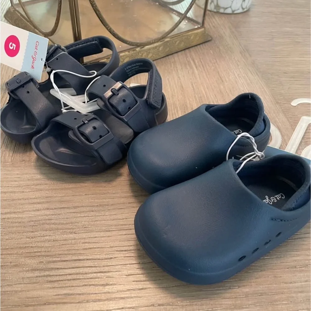 TWO Cat and Jack toddler sandal/ shoes size 5- price for both